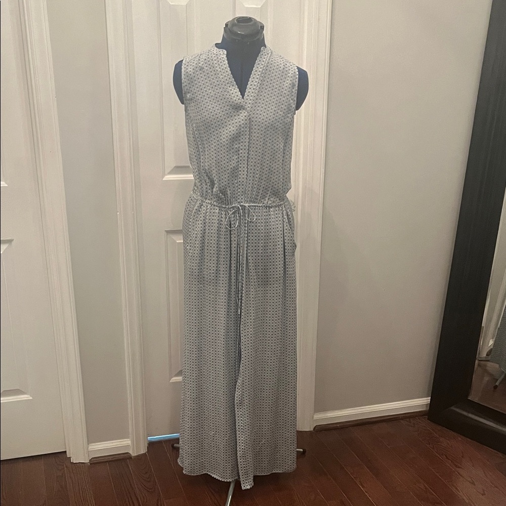 Vince blue and white stylish beach coverup